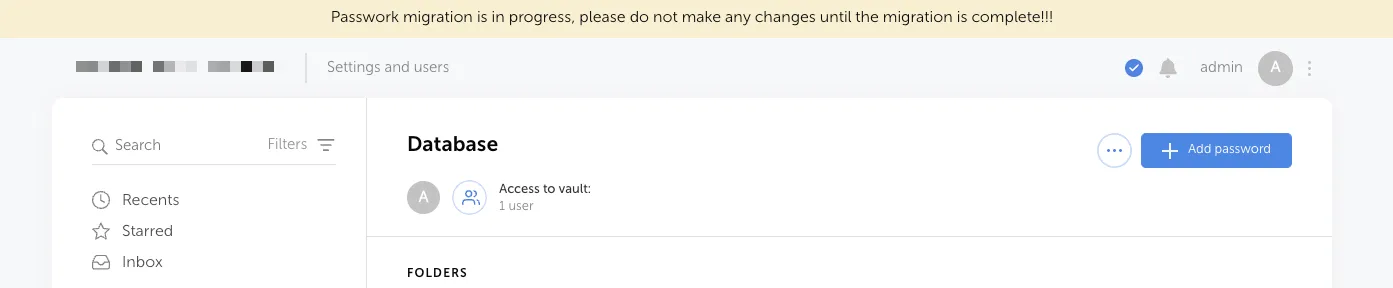 Anzeige des Warnbanners