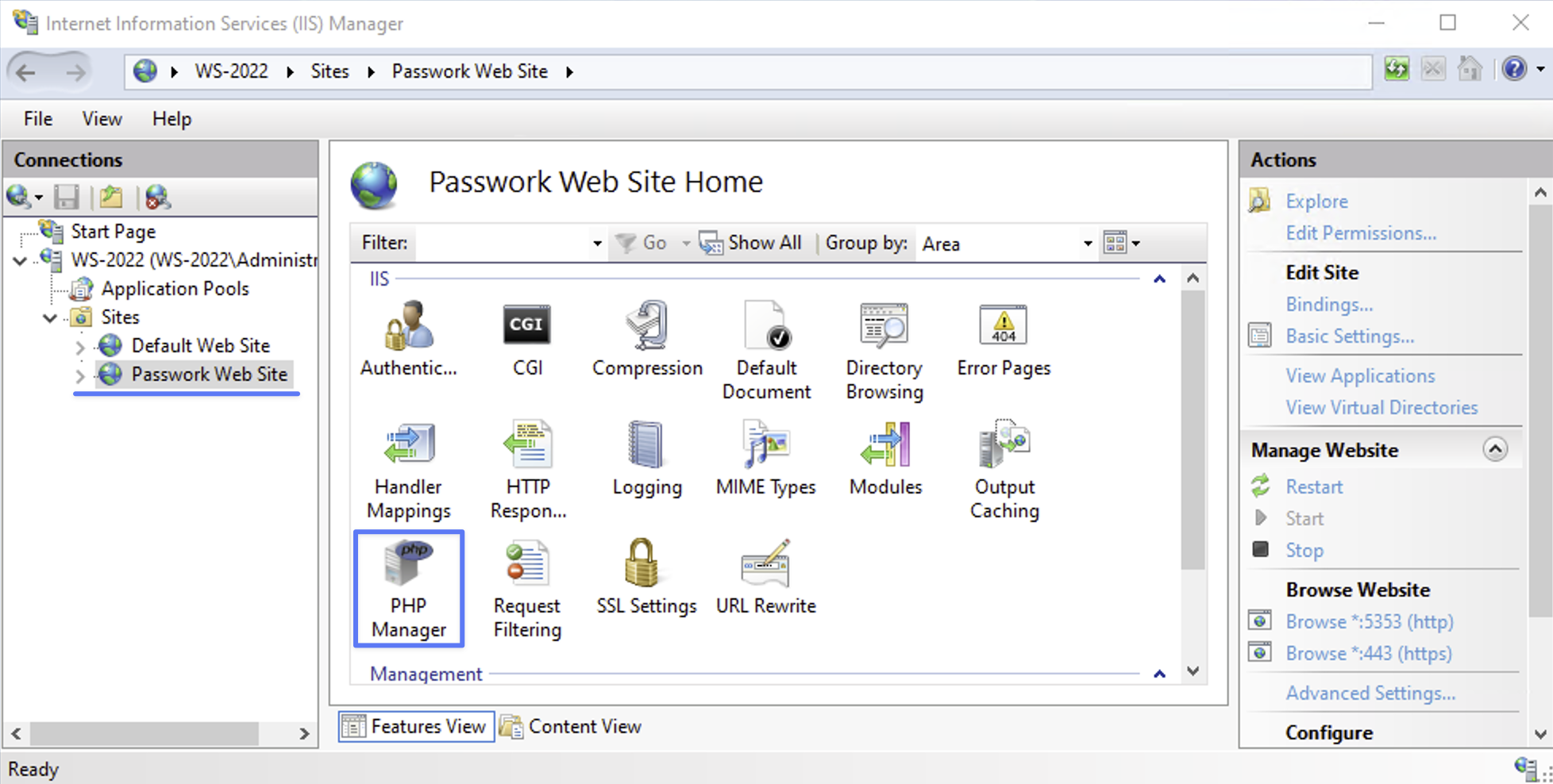 Searching password by browser extension