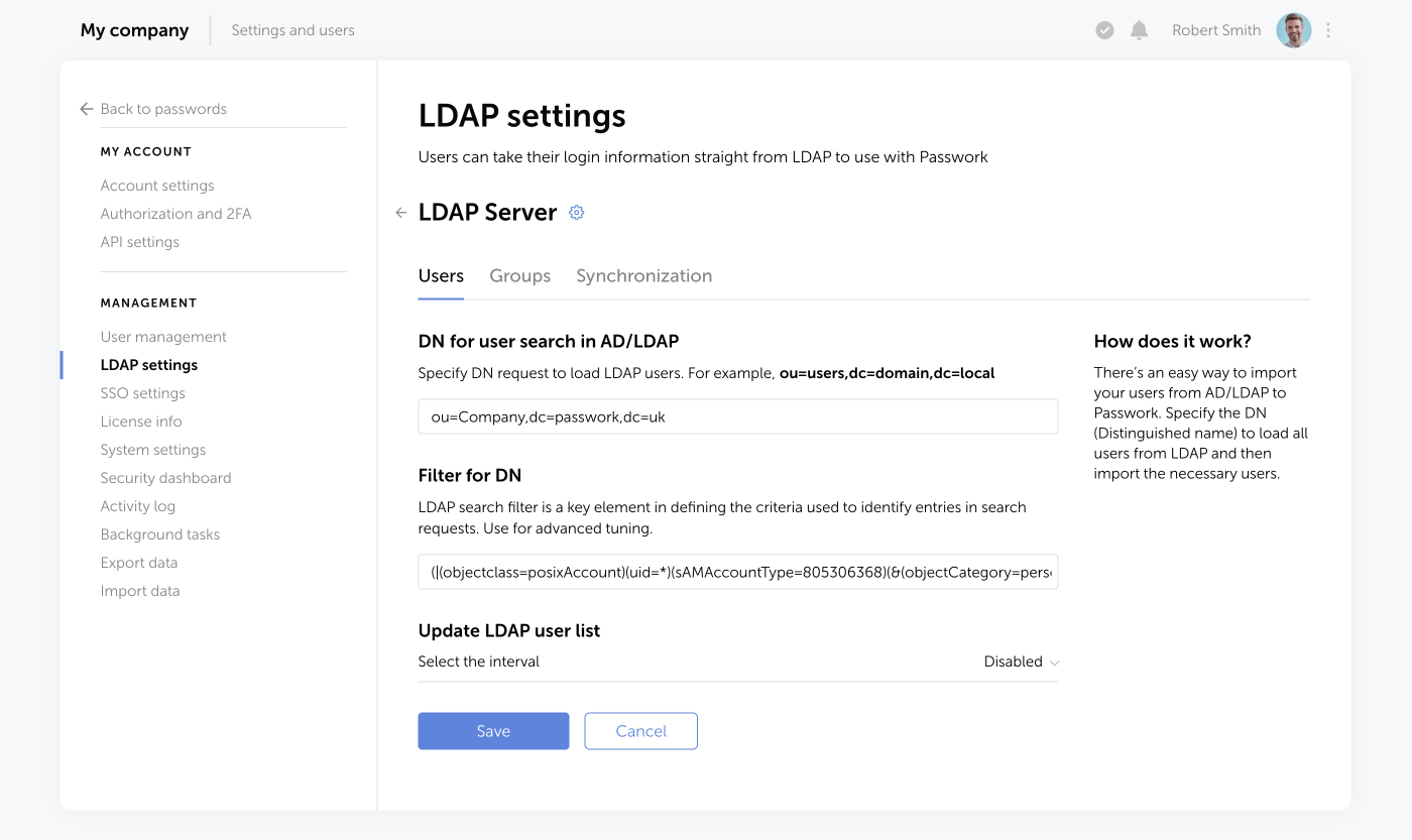 Searching password by browser extension