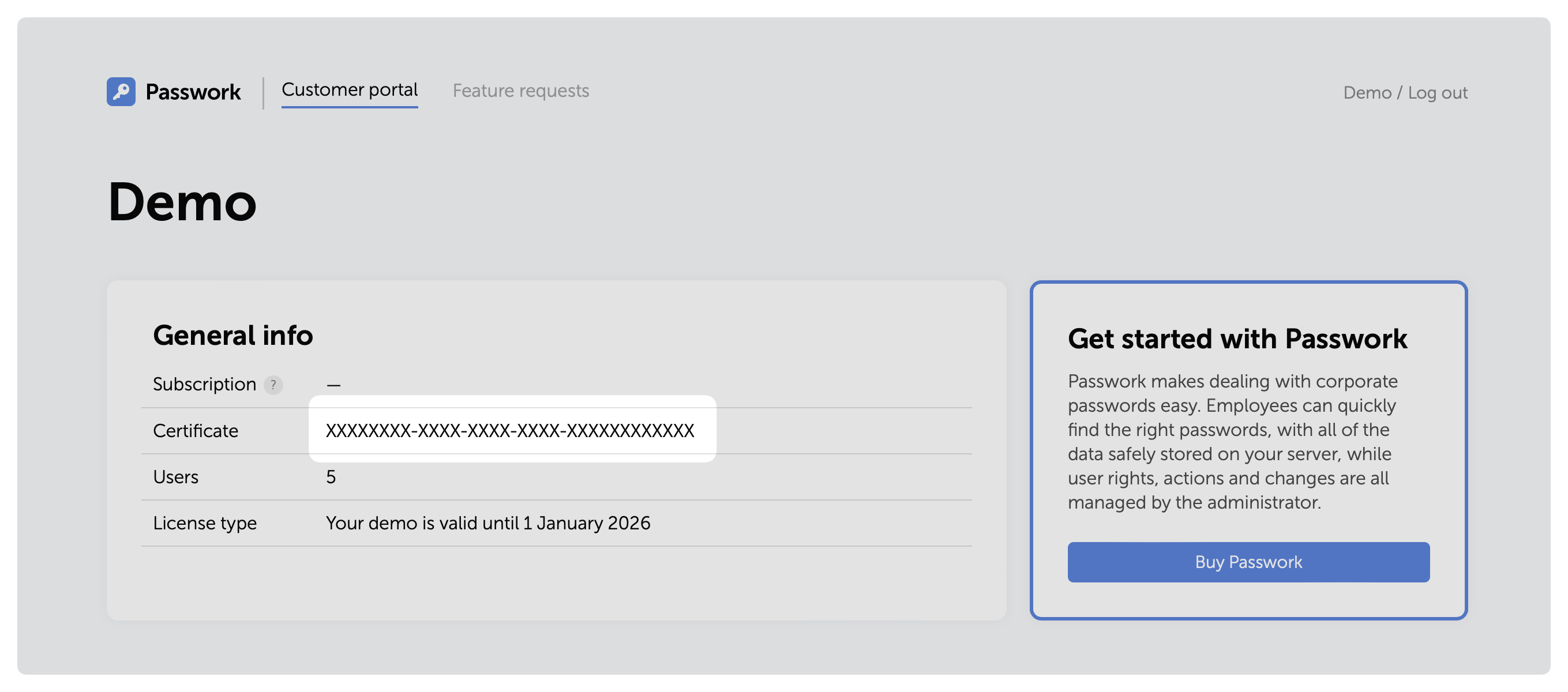 Searching password by browser extension