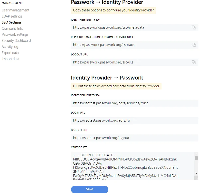 Searching password by browser extension