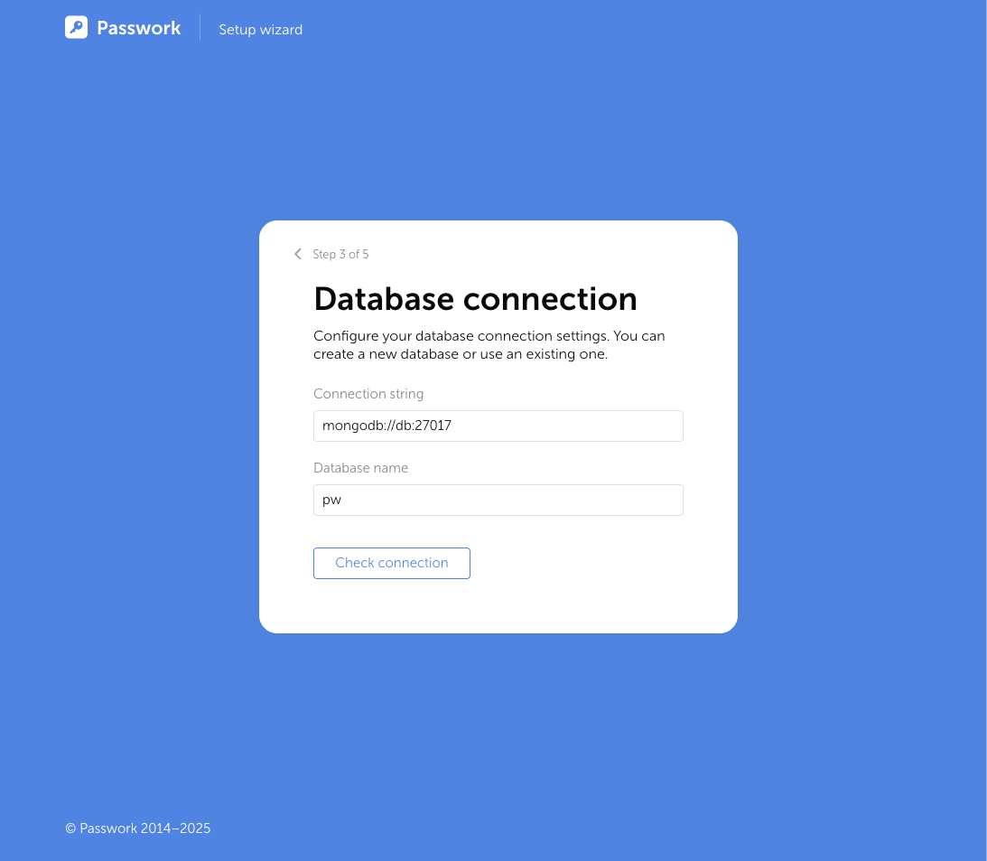 Database connection