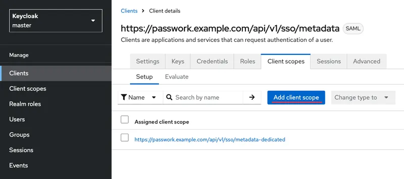 Add the template to the Passwork application