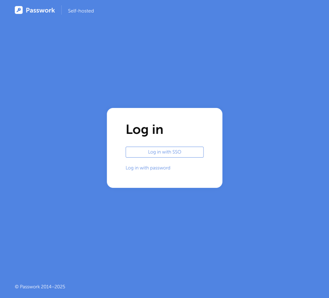 Authenticate in Passwork using SSO