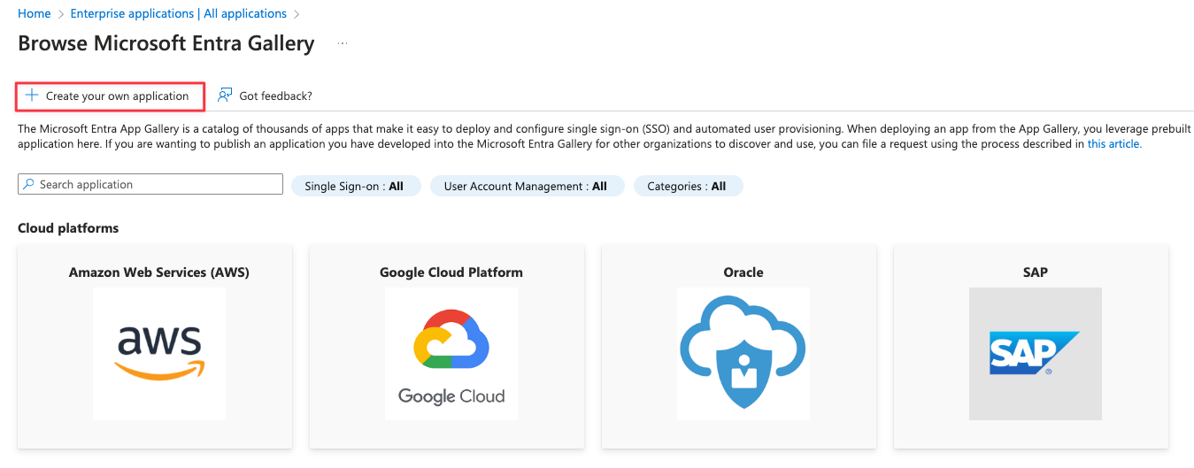Create your own application