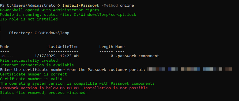 Errors in PowerShell