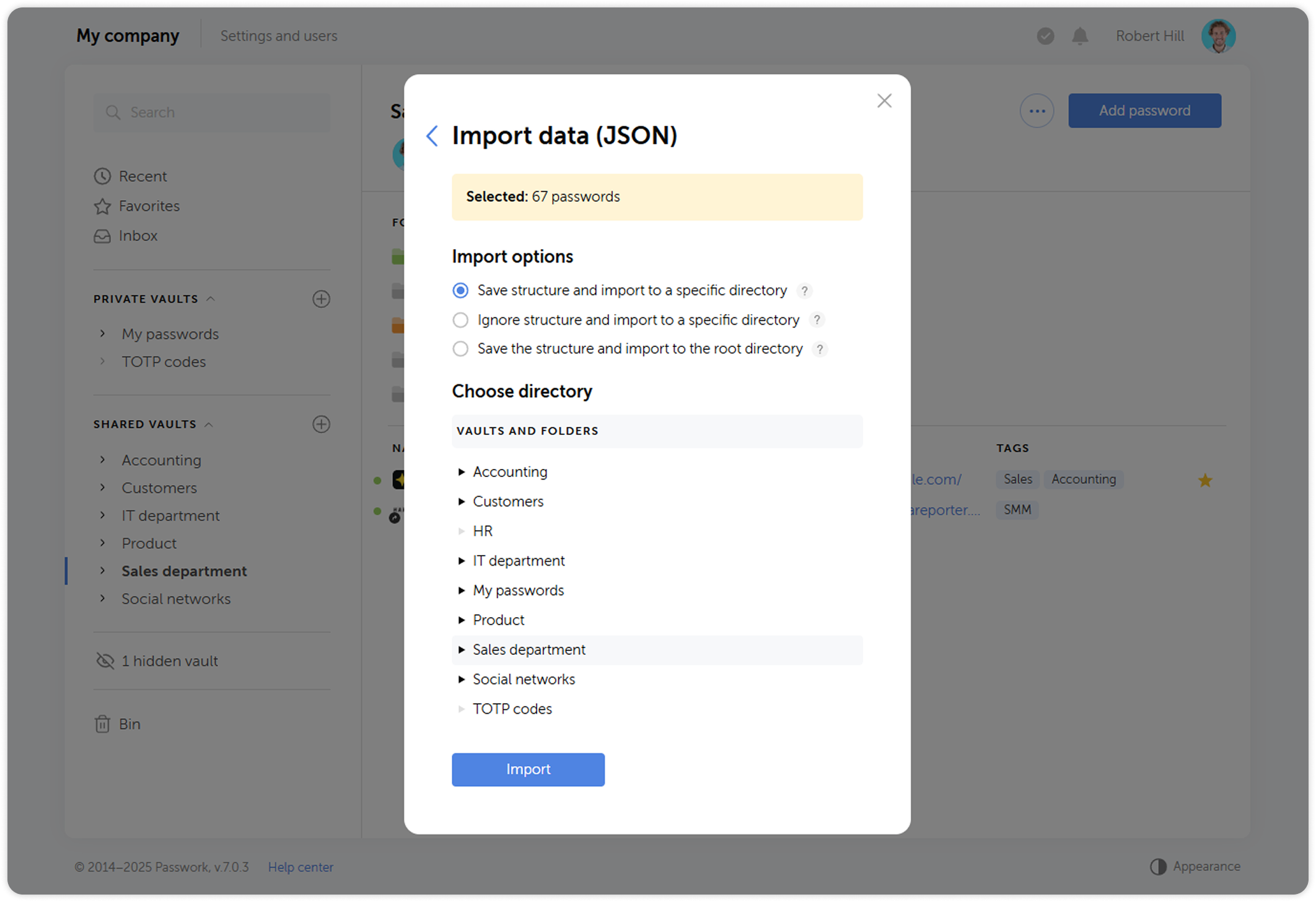Target location selection options