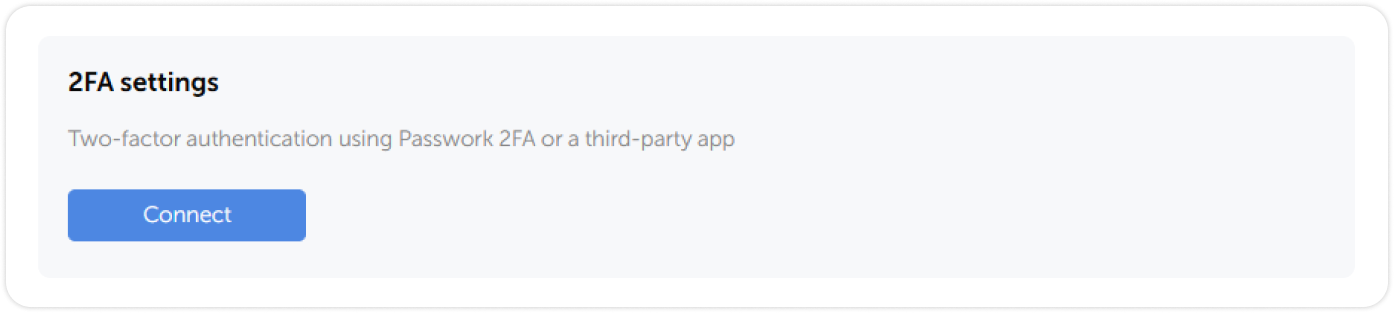 Connect 2FA app