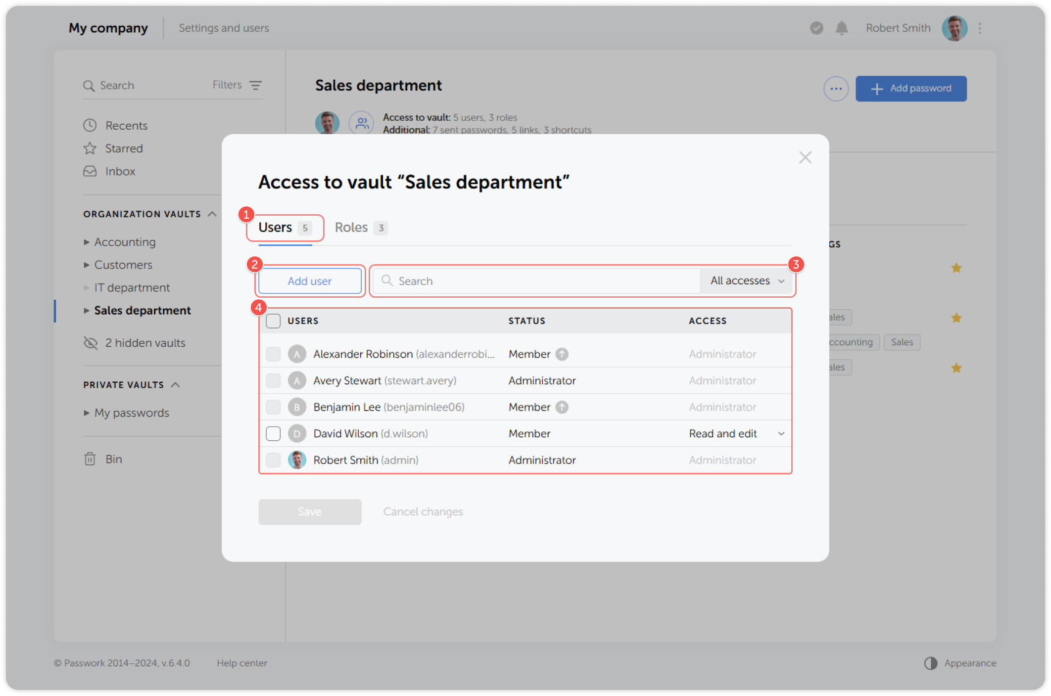 Manage user access