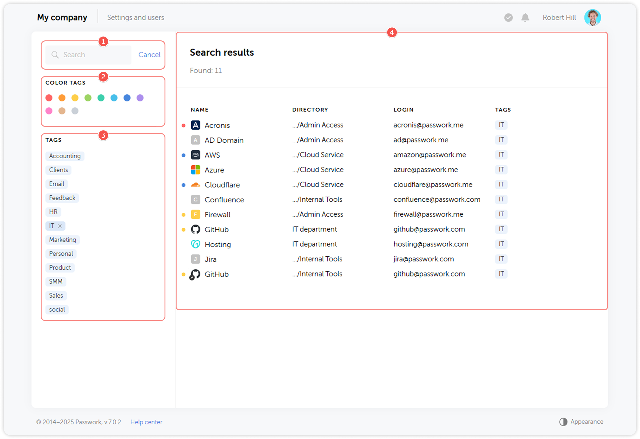 Search bar interface