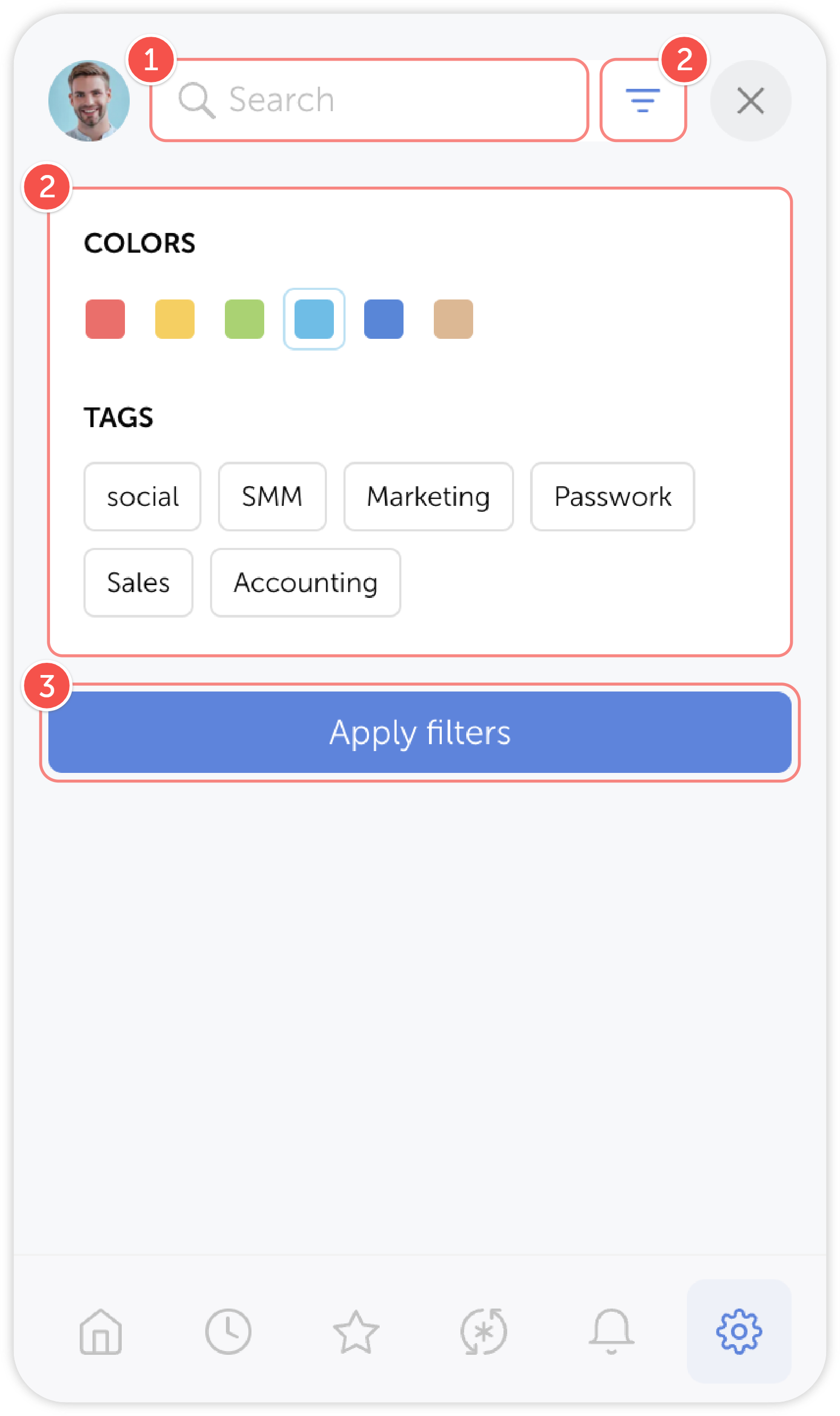Search interface
