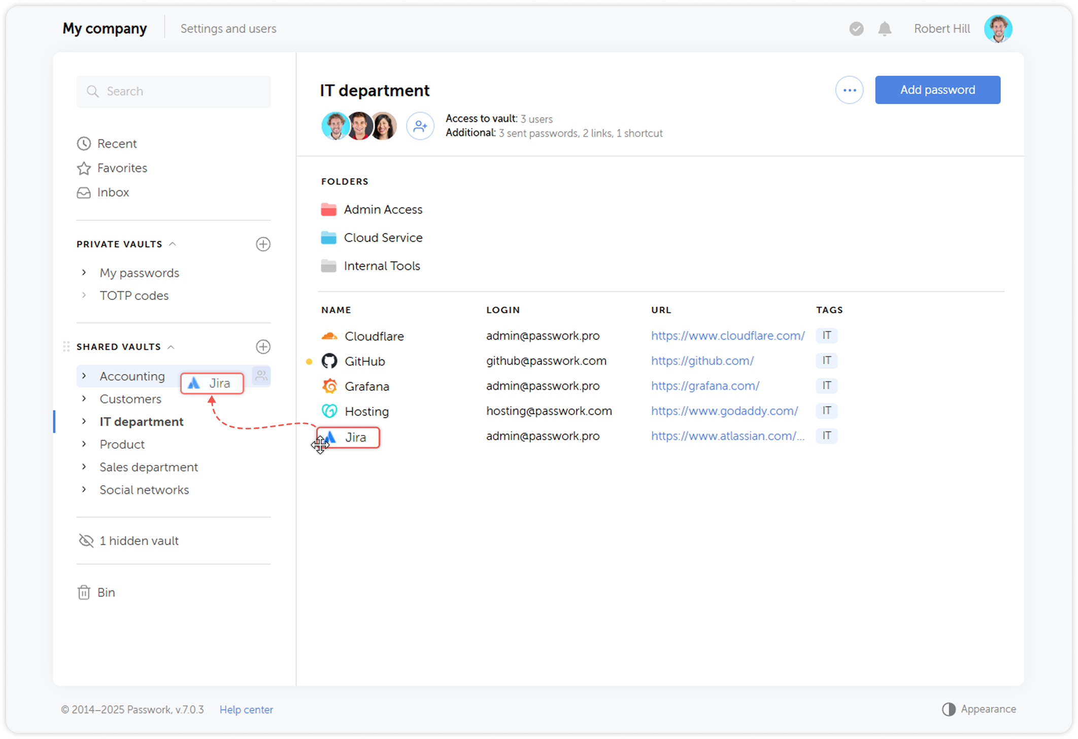 Drag and drop step 1