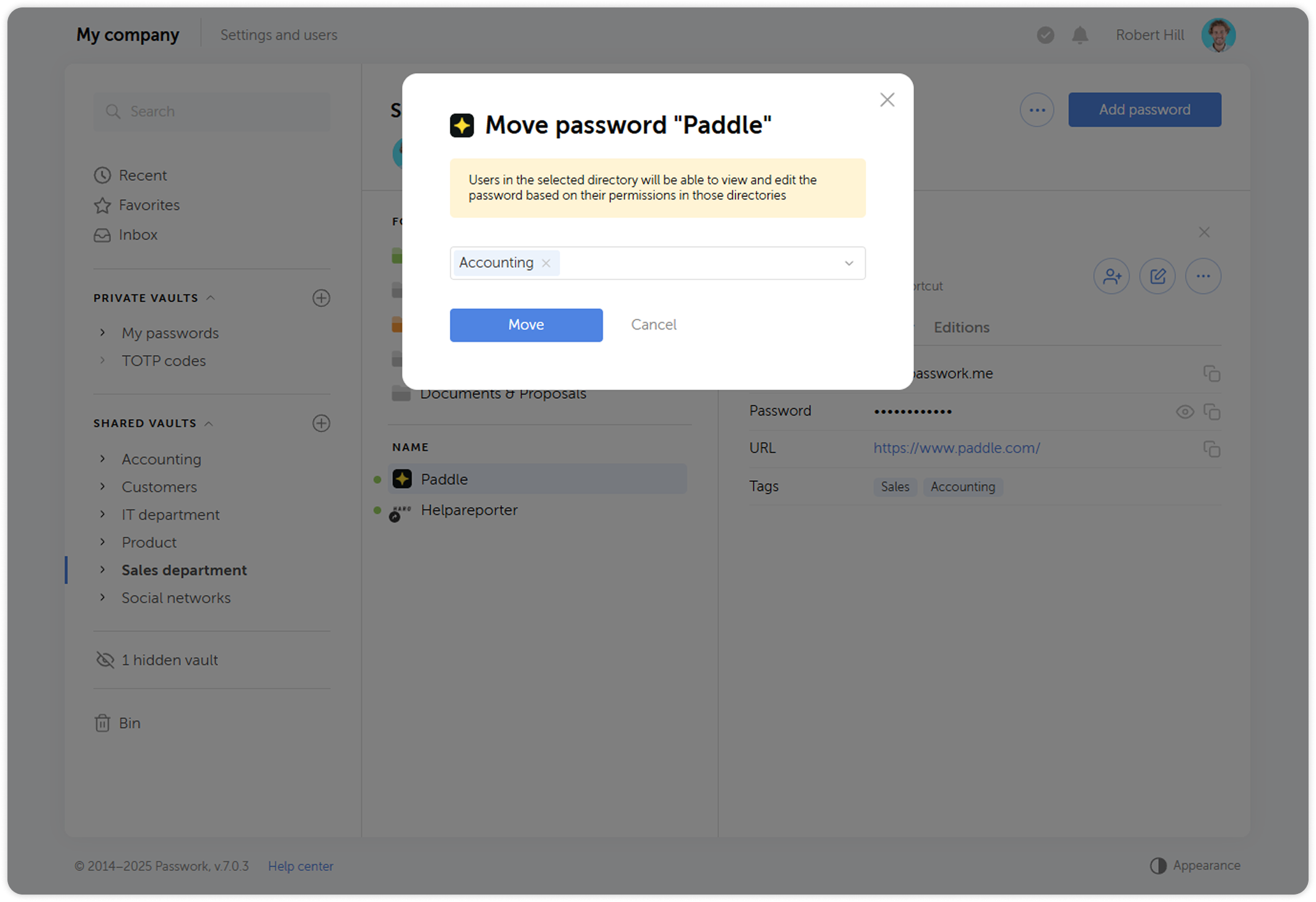 Choose destination directory