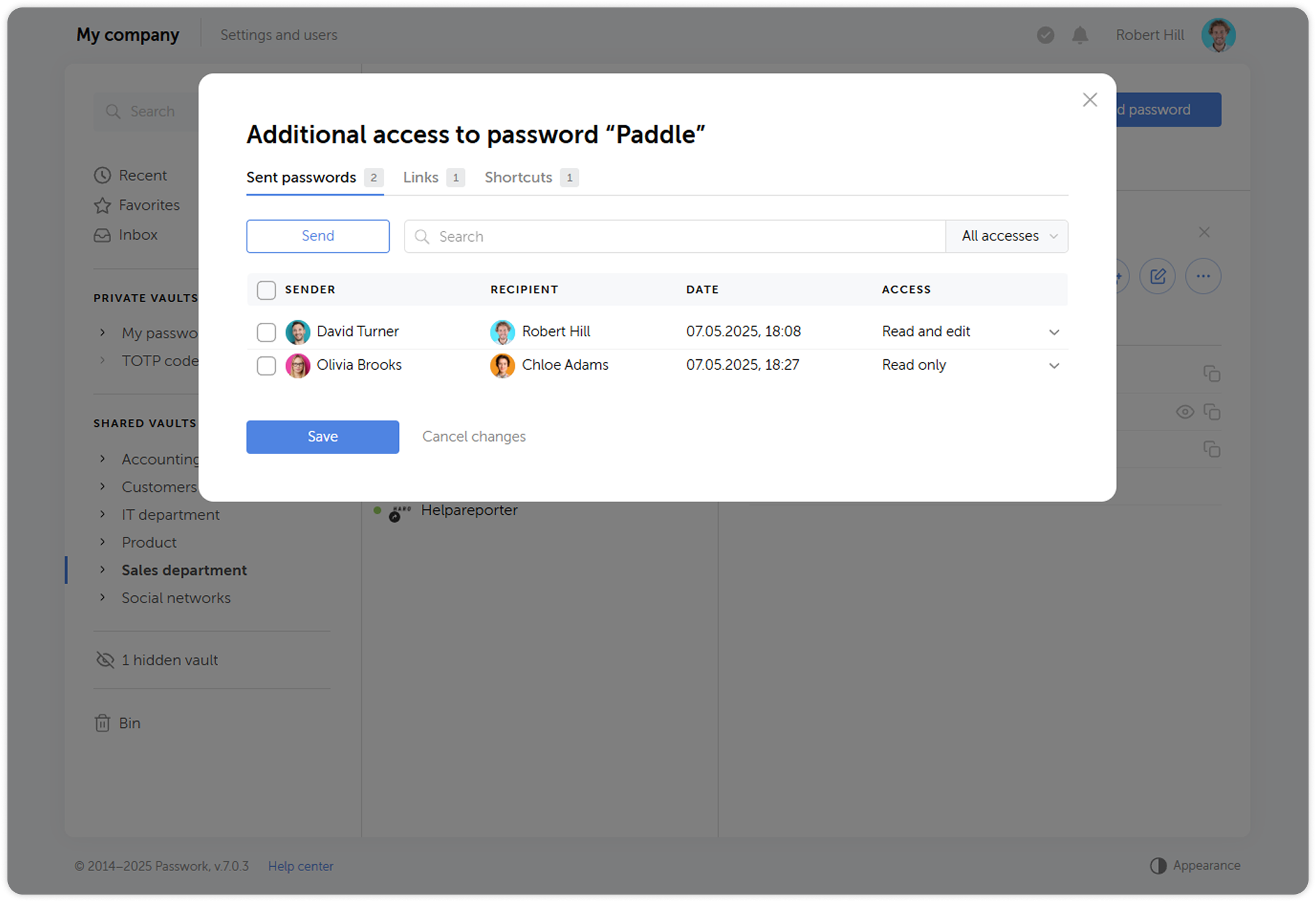 Additional access window