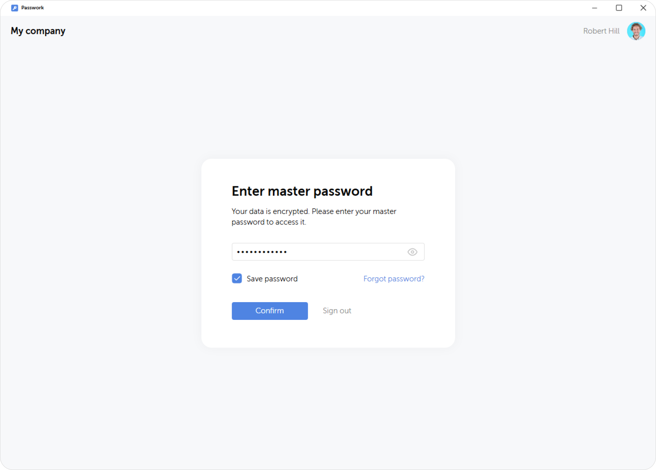 Iniciar sesión en la aplicación de escritorio