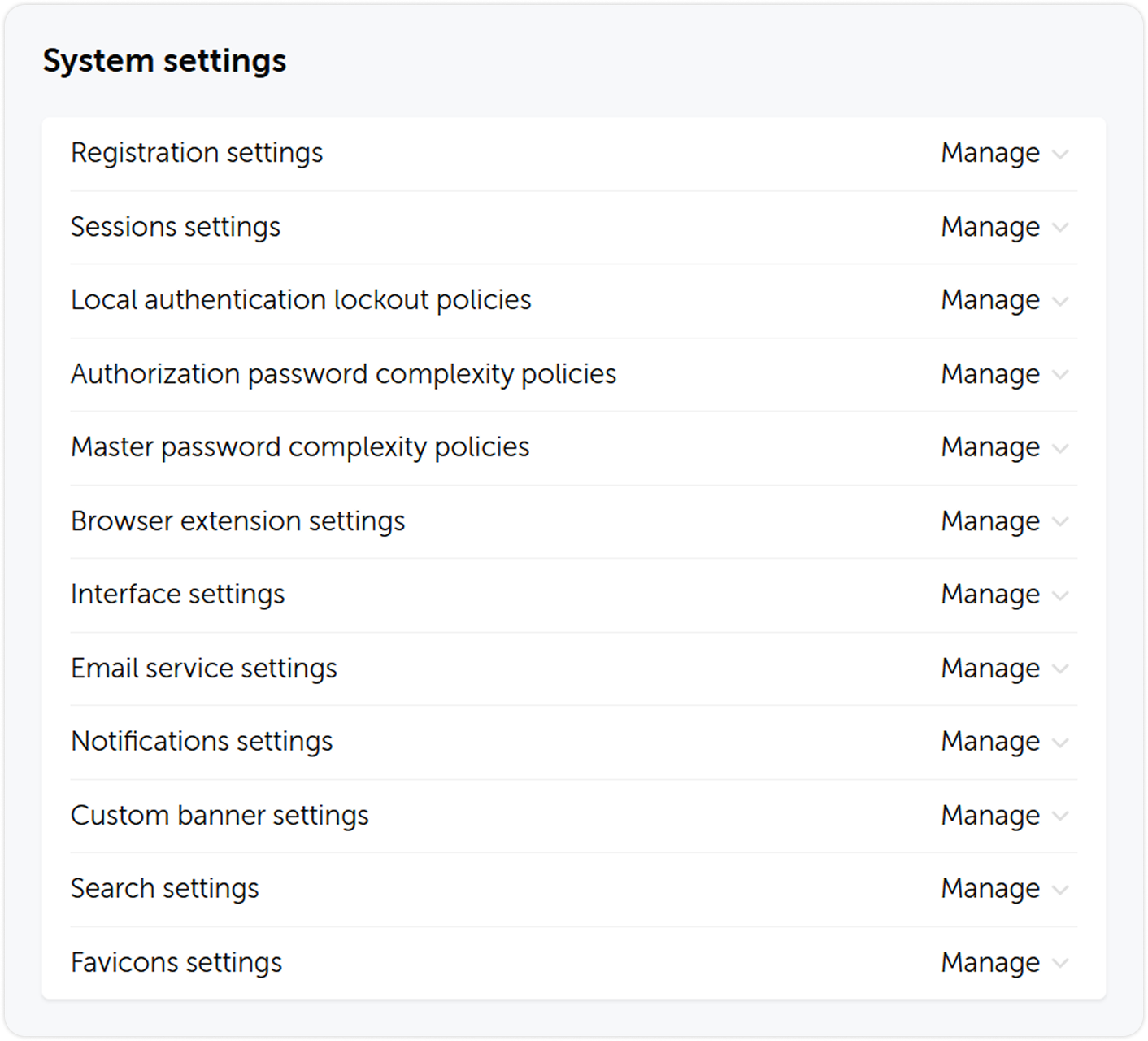 System settings permissions